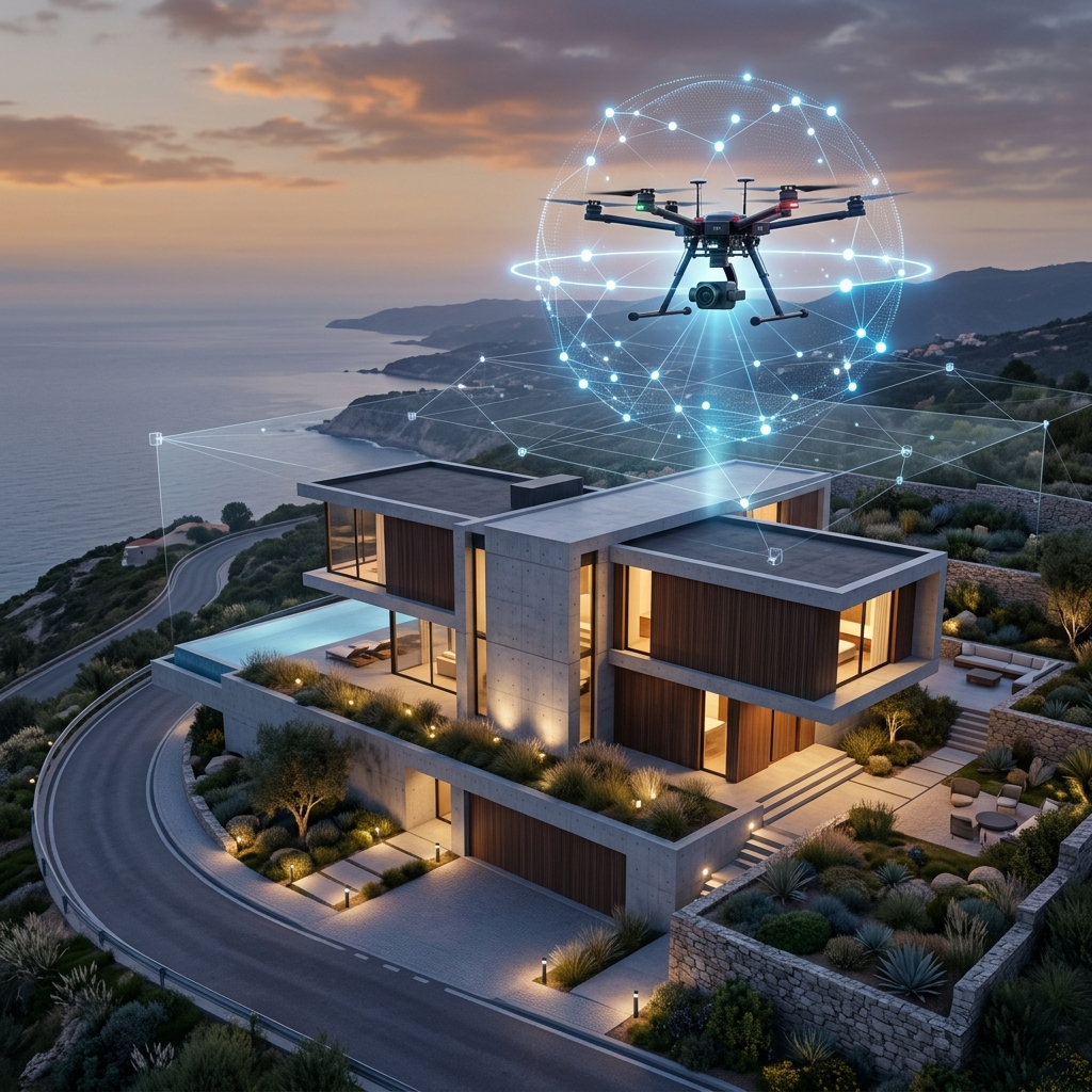Drone capturing property details